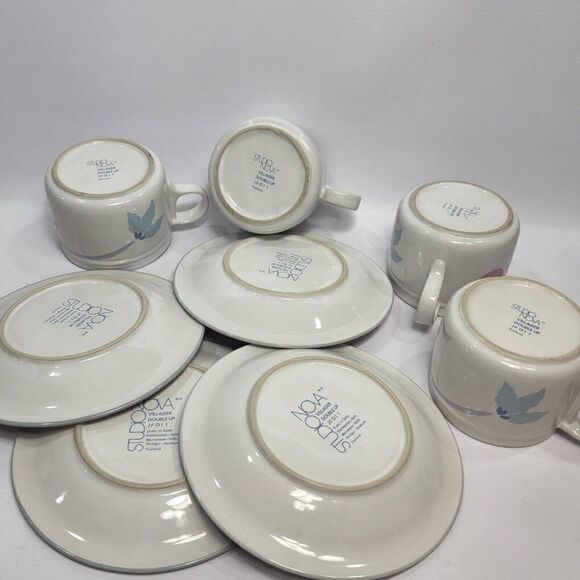 Studio Nova Double Up JF011 His Her Blossom Flower Coffee Cup Mug 4 Saucers/Mugs - Picture 8 of 11